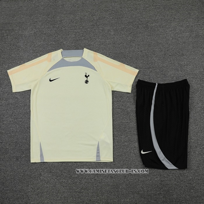 Chandal del Tottenham Hotspur 22-23 Manga Corta Beige - Pantalon Corto